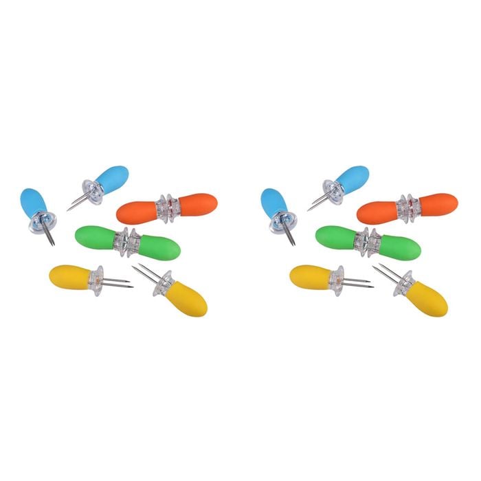 2x 8pc Appetito Soft Grip Corn Holders Home Kitchen Cooking