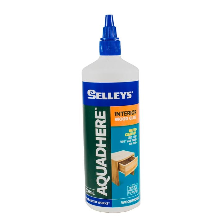 Selleys 500mL Aquadhere PVA Wood Glue Interior Adhesive