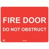 Pinnacle Signage 400 x 300mm Fire Door Do Not Obstruct Sign