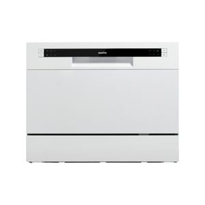 Esatto 55cm White Benchtop 6 Place Settings Dishwasher 
