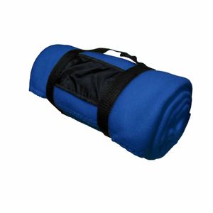 240GSM Polar Fleece Picnic Blanket 150cm x 120cm Blue