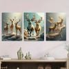 3pcs Elegant Classic Deer Forest Print 100% Australian Made 3 x 40x60cm (Metal Print)