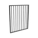 ProtectorAl 975 x 1200mm Black Aluminium Flat Top Pool Gate