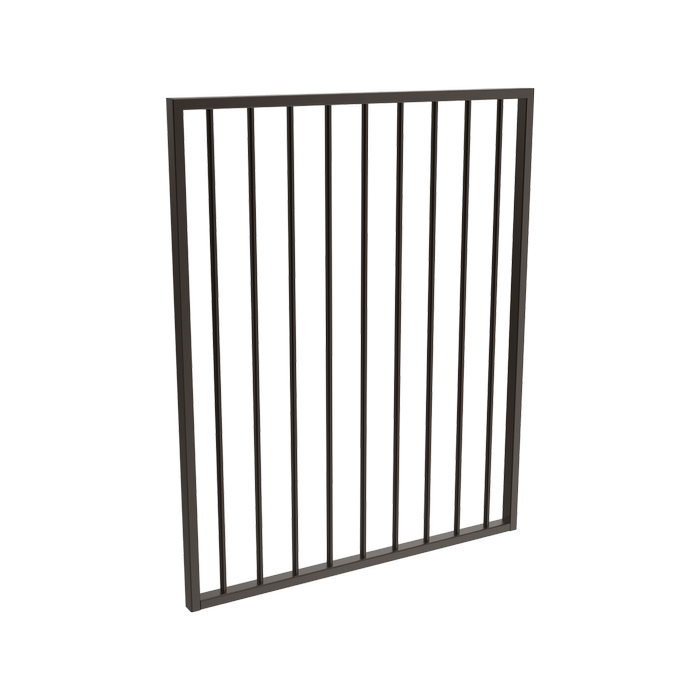 ProtectorAl 975 x 1200mm Black Aluminium Flat Top Pool Gate