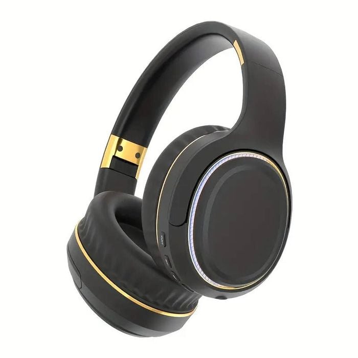 NNETM Wireless Headset with RGB Lights and Foldable Design