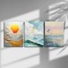 3pcs Rustic Countryside & Floral Scenes Versatile Print 100% Australian Made 3 x 40x60cm (Metal Print)