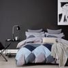 CleverPolly Print Microfibre Quilt Cover Set - Jay - Queen