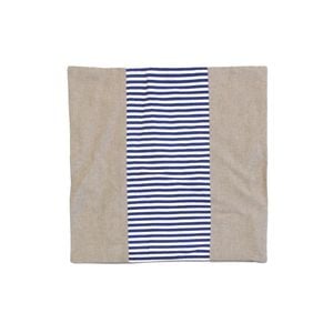 Emerald Blue Striped Cushion Cover 43 x 43cm