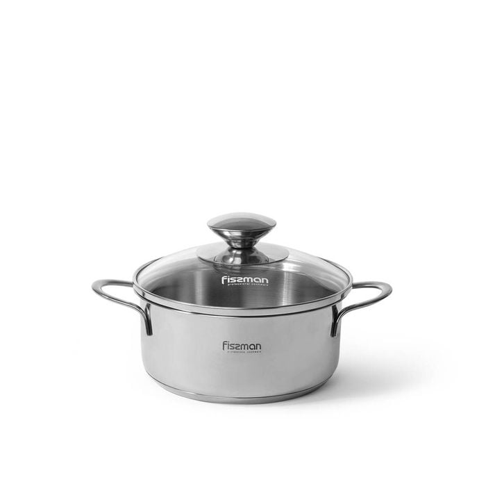 Saucepot With Glass Lid Stainless Steel  0.9 Ltr - Bambino Series