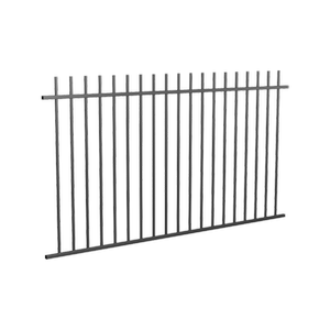 RapidFence 2200 x 1200mm Black Steel Pool Picket Fence Panel