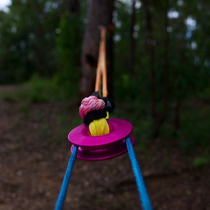 4wd Recovery Winch Pulley Ring 11000kg - Pink