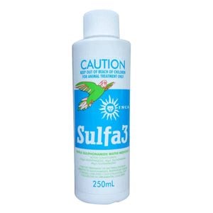 Inca Sulfa 3 Triple Sulphonamide Water Medicant Treatment For Birds 250ml