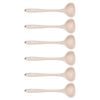 6PK Porto Zest Silicone 27cm Soup Ladle Kitchen Utensil - Almond