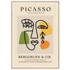 Galrie Stunning Picasso Les Dejeuners Dessins Abstract Art Poster for Home Decor, Wood Frame, A1 60 x 84cm (23 x 33inch)