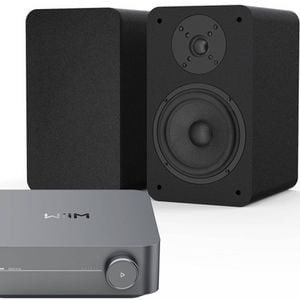 WiiM Streaming Amp w/ Purity Bookshelf Speakers