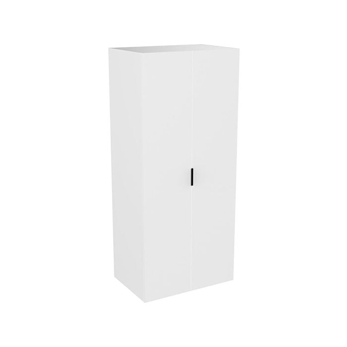 Lugna 2048 x 900 x 580mm White Hangrail 4 Shelf 2 Door Storage Cabinet