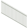 ProtectorAl 1201 - 2400 x 1200mm Pale Eucalypt Raked 16-30º Picket Top Pool Fence Panel