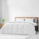 Royal Comfort 350GSM Luxury Bamboo Quilt Duvet Queen White