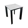 HomeStar Lunar Square Side Table in Ceramic - White