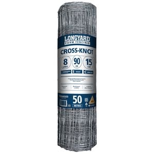 Longyard 0.9 x 50m 8 x 15 x 2mm Cross Knot Wire Mesh