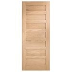 Corinthian Moda White Oak Internal Door AMOD15 - 520mm x 2340mm x 35mm
