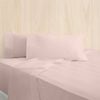 Bas Phillips Bamboo Cotton 400tc Bed Sheet Set W/pillowcase Mega King Blush