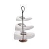 Ssh Collection Valentino 52cm Tall 3 Tier Cake Stand - Polished Steel