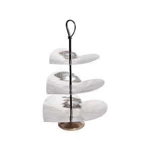 Ssh Collection Valentino 52cm Tall 3 Tier Cake Stand - Polished Steel