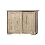 Oikiture Buffet Sideboard Cabinet Natural 63cm