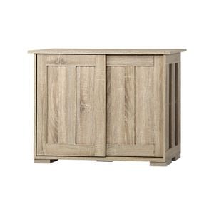 Oikiture Buffet Sideboard Cabinet Natural 63cm