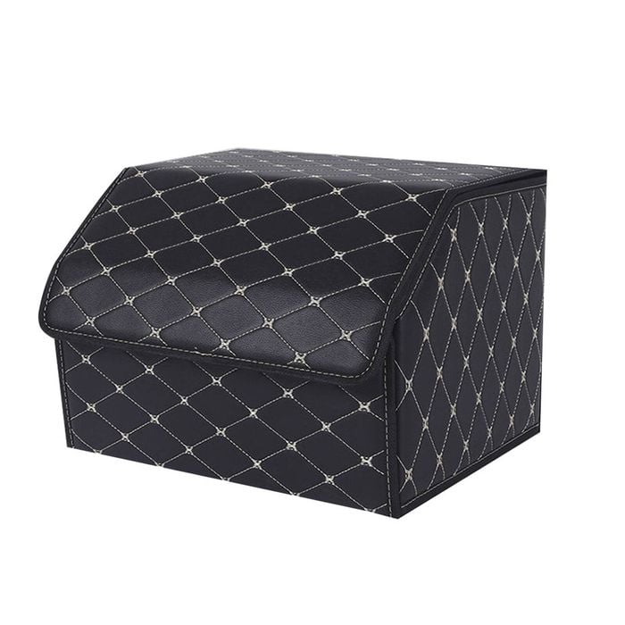 SOGA Medium Black/Gold Car Boot Organizer