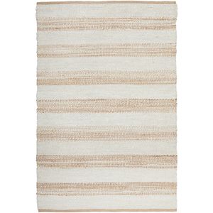 Noosa 555 Natural White 280x190cm - Large Hand Braided Jute Rug