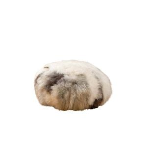 Huxford Grove The Lhasa Sheepskin Filled Ottoman Chair/footstool 60x28cm Natural