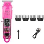 OZK Transparent Hair Clipper Pink