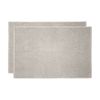 2pc Bambury Ultra soft Angove Bath Mat 50x80cm Pebble Cotton Woven Home Decor