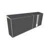 Build-a-Shed 0.8 x 5.2 x 2m Skillion Shed with Single Sliding Side Door - Grey