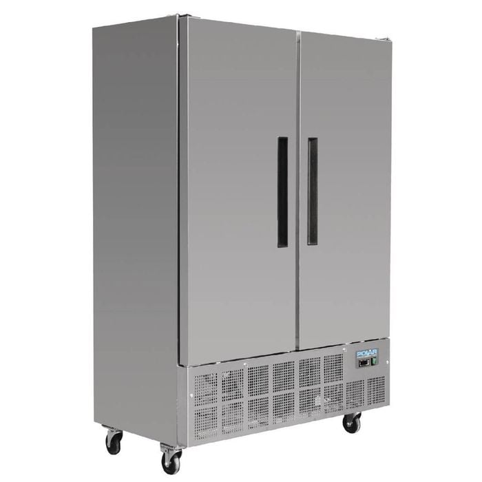 Polar G-series 2 Door Slimline Freezer 960ltr - Commercial Upright Freezers (gd880-a)