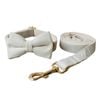 ANYWAGS Pet Bow Collar Leash Set White Supplies Dog Accessories