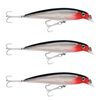3x Rapala 10cm Saltwater X Rap Jerkbait Fishing Lures - Silver