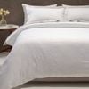 Accessorize Hotel Jacquard Cotton Rich Quilt Cover Set White Queen