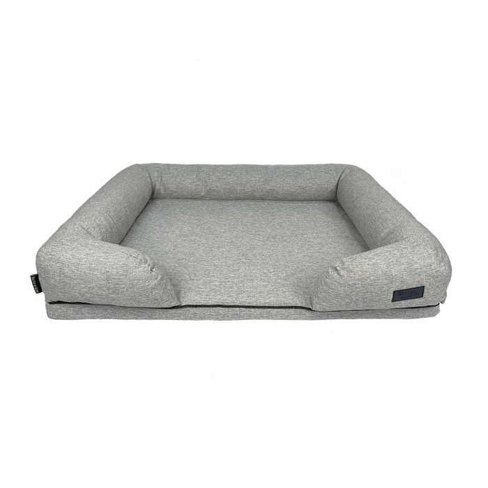 Baxter Bone Taupe Removable Parts Ortho Foam Lounger Pet Bed In Anti-Bacterial Fabric