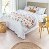 Bedding House Super King White Poppy Parade Multi Cotton Quilt Cover Set
