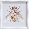 LVD Framed Print Home/Room Decor 30x30cm - Floral Bee