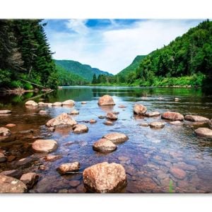 View Of Jacques Cartier River  Print 100% Australian Made 75 x 50cm  (Stretched)
