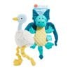 Bark-Toys-Au Shiba Emu & Dingbert The Dragon Plush Dog Chew Toy Bundle