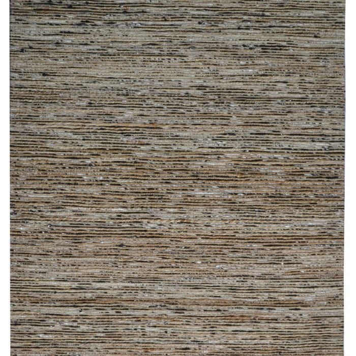 Trendy Hand Woven Jute & Silk Rug - Stripe 6001 - Natural/black - 190x280cm