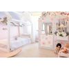 Hide & Seek Kids Cubby House Timber Kids Bed - White, King Single