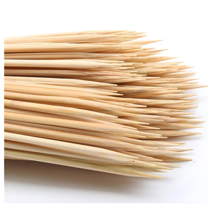 3600x 30cm Bamboo Skewers Disposable Round Wooden Kebab Satay Meat BBQ Stick