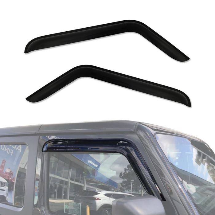AUSGO Luxury Weather Shields for Jeep Wrangler JL Series 2-Door 2018-Onwards Weathershields Window Visors Wind Deflectors
