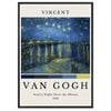 Galrie Vincent van Gogh Starry Night Over the Rhone -Iconic Post-Impressionist Art Print, Black Frame, A0 84 x 119cm (33x47inch)